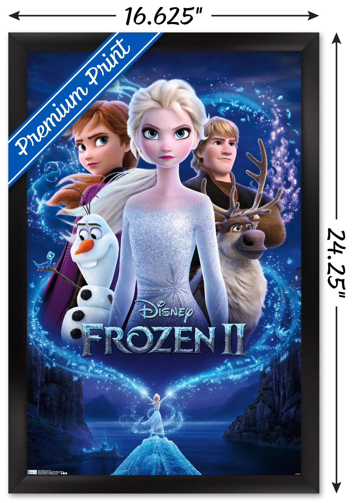 アナと雪の女王2 3Dポスター アナと雪の女王2」 雪の結晶＆落ち葉が舞う神秘的な新ビジュアル